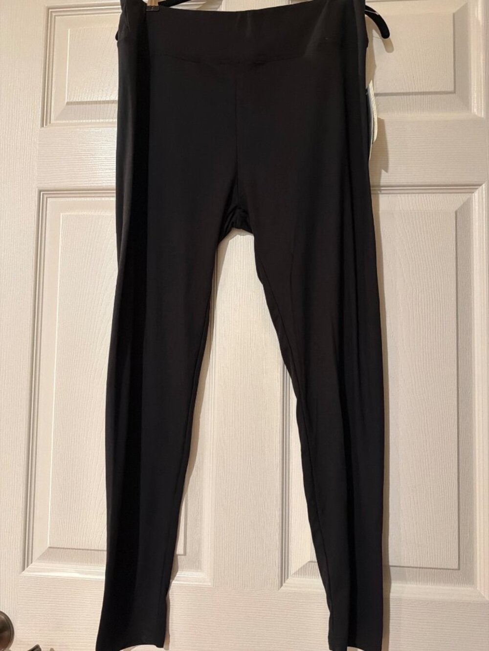 Ready To Go High Waisted Black Leggings 2X Polyester Spandex Blend